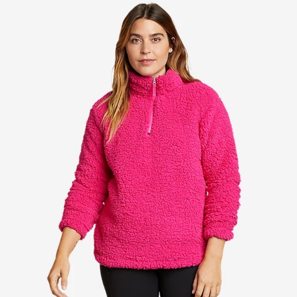 Eddie Bauer 1/4 zip fleece/Sherpa, small